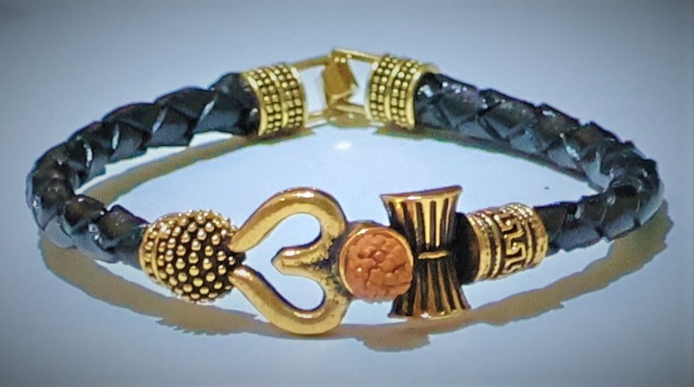 Gomma Bracelet 300D - $1,860 - 18 Kt Gold, Rubber Italian Men's Bracelets |  Sauro